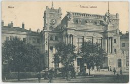 Železnice nádraží Brno H.S.M. 1916