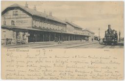 Železnice nádraží Veselí nad Lužnicí Mezimostí Tábor 1903