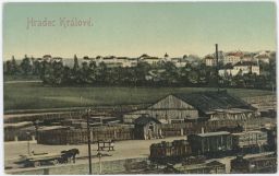 Železnice nádraží sklady Hradec Králové