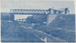Železnice most Dombóvár Maďarsko 1904