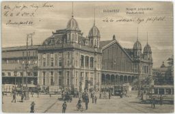 Železnice nádraží Nyugati pu. 1916