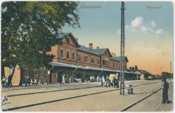 Železnice nádraží Dombóvár Tolňanská župa 1917