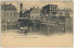 Železnice nádraží lokomotiva Vídeň Wien Landstraße