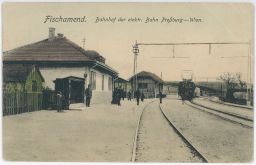 Fischamend - elektrický vlak - trať - Bratislava - Vídeň
