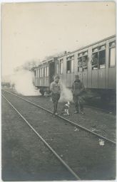 Železnice vojenský vlak K.u.K. 12. inf. 1916