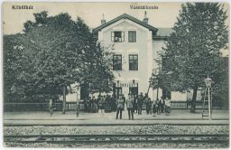 Železnice nádraží Gbelce/Köbölkút Nitra 1915