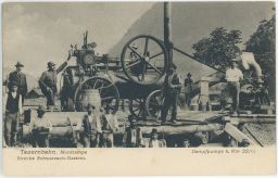 Železnice parní pumpa Tauernbahn Rakousko