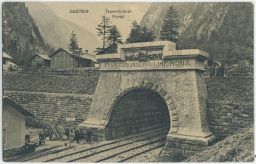 Železnice tunel Tauerntunnel Gastein Rakousko 1912