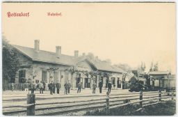 Železnice nádraží Pottendorf Landegg 1906
