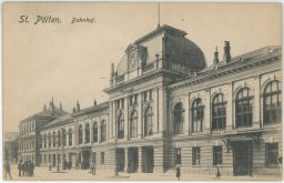 Železnice nádraží Sankt Pölten 1913