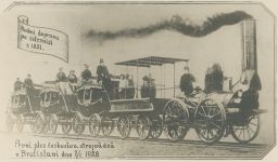 Ples strojvůdců Bratislava 1928 osobní doprava po železnici roku 1831