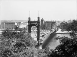 Praha, Štefánikův most z Letné , kolem 1925