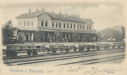 Železnice nádraží Beroun 1905