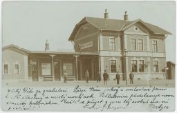 Železnice nádraží Katovice Kátouce Katowitz Strakonice 1901