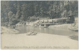 Železnice stavba Polanka nad Odrou Kunčice Ostrava 1917