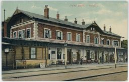 Železnice nádraží Velký Osek Kolín Čáslav 1914