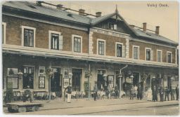 Železnice nádraží Velký Osek Kolín Čáslav 1917