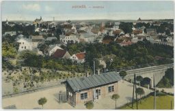 Železnice nádraží zastávka Jaroměř Náchod 1915