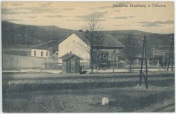 Železnice nádraží zastávka Hradčany Tišnov Brno-venkov 1921