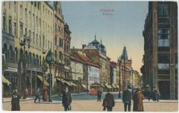 Ulice Na Příkopě v pohledu od Václavského náměstí