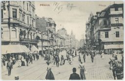 Na Příkopě kolem roku 1907