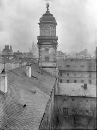 Praha, Klementinum, astronomická věž, kolem 1907