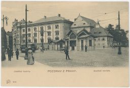 Pohled na severovýchodní stranu Josefského náměstí 1902