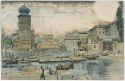 Šítkovská náplavka - stav před asanací 1900