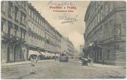 Průhled Ferdinandovou třídou 1906
