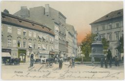 Jungmannovo náměstí s pomníkem Jungmanna 1904