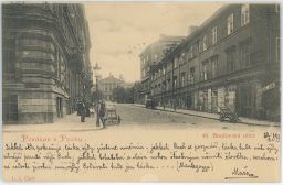 Bredovská ulice, dnes Politických vězňů, roku 1899