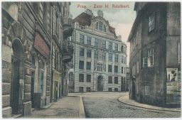 Poasanačně rozšířená Vojtěšská ulice k severu 1907