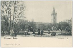 Severovýchodní část Karlova náměstí 1900