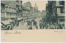 Polední ruch na Zlatém kříži 1899