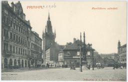 Havlíčkovo náměstí, dnes Senovážné náměstí 1906