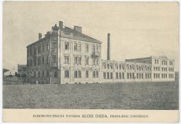 Praha Vinohrady Elektrotechnická továrna Alois Duda 1916