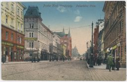 Praha Vinohrady Pohled Palackého třídou 1924