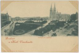 Praha Vinohrady Purkyňovo náměstí od jihozápadu nakl. Ebrle