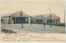 Praha Vinohrady tramvajové depo remíza 1906