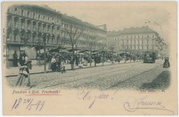 Praha Vinohrady Tylovo náměstí tržiště 1899
