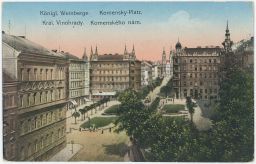 Praha Vinohrady Komenského náměstí I. P. Pavlova 1917