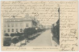 Praha Žižkov Poděbradova třída sokolovna
