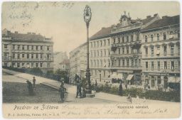 Praha Žižkov Kostnické náměstí Orebitská 1905