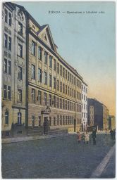 Praha Žižkov Gymnazium Libušina ulice 1918