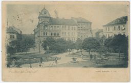 Praha Žižkov Basilejské náměstí Bellmann 1899