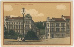 Praha Žižkov Kostnického náměstí hostinec U Šumavy 1917