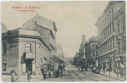 Praha Žižkov Prokopova cukrářství Bezovka FJP 1911
