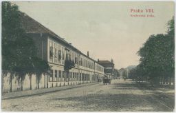Praha Libeň Královská třída továrna Prager Maschinenbau nakl. Zuna 1906