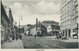 Praha Libeň křižovatka 30. léta
