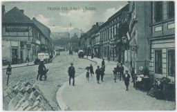Praha Libeň knihtiskárna tržiště 1917